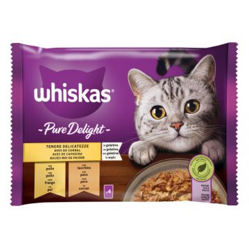 Whiskas Plic Casserole Selectii Pui/Curcan 4 X 85 g