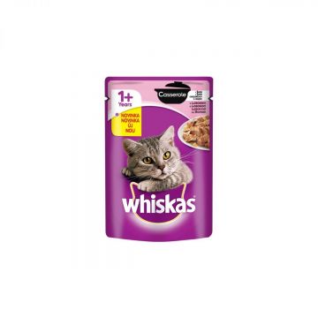 Whiskas Plic Casserole Somon 85 g