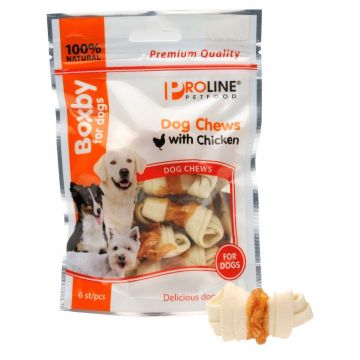 Proline Snacks Caine Boxby Chews Pui 6 buc