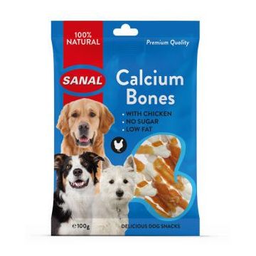 Sanal Dog Recompense Calcium Bones 100 g