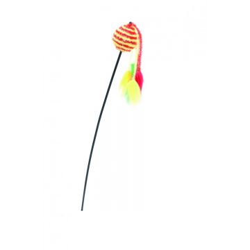 Comfy Jucarie Pisica Undita Wilma Rod Ball Yellow/Red 65 cm