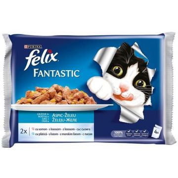 Felix Fantastic Plic Somon/Platica 4 x 100 g