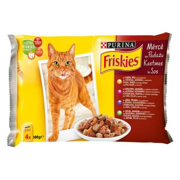 Friskies Cat Plic Adult Vita/Ficat 4 x 85 g