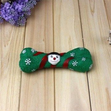 Jucarie Caine Pet Expert Os Christmas Verde 18 cm