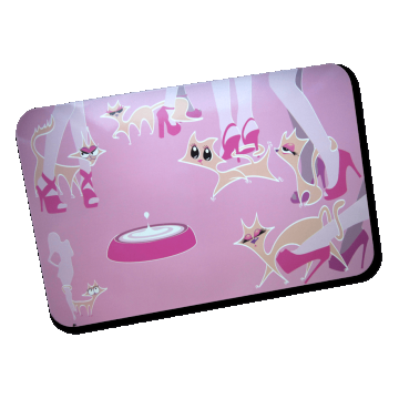 Pad Castron Pisici Glamour Pink  43x28 cm 8045