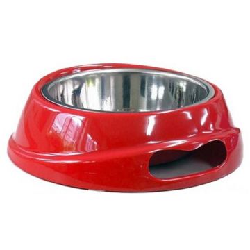 Castron Melamina/Inox Red 500 ml 8040