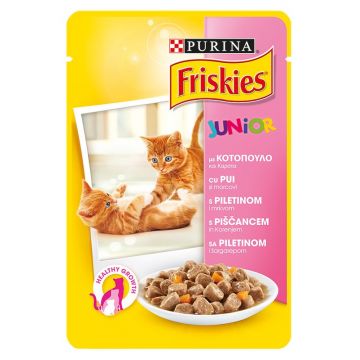 Friskies Junior Pui/Morcov 100 g