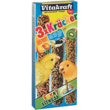Vitakraft Baton Canar Trio Mix Kiwi/Banane/Ou 3 buc 90 g