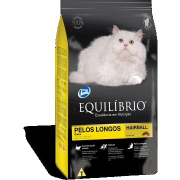 Equilibrio, hrana uscata pentru pisici, long hair, 7.5 kg