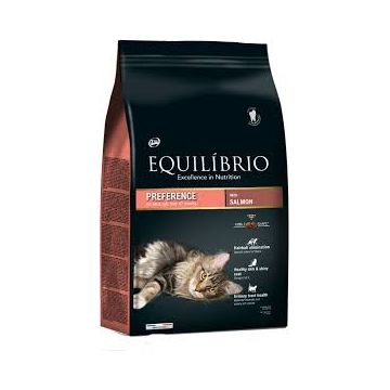Equilibrio, hrana uscata pentru pisici, preference, cu somon, 7.5 kg