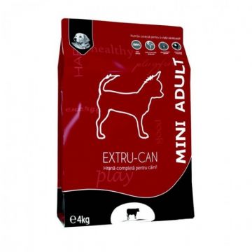 Extru-Can Mini Adult Vita, hrana uscata pentru caini de talie mica, 4 kg