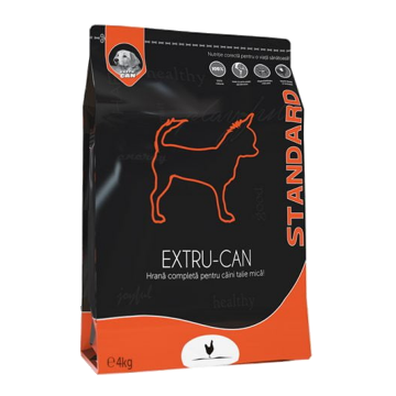Extru-Can Mini Adult Pui, hrana uscata pentru caini de talie mica, 4 kg