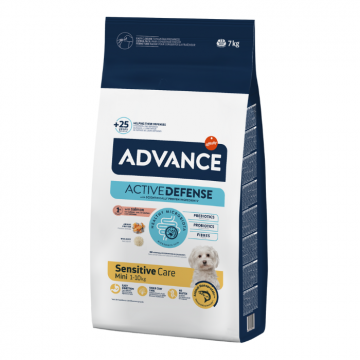 Hrana uscata pentru caini Advance Sensitive Care Mini, Somon, 7 kg