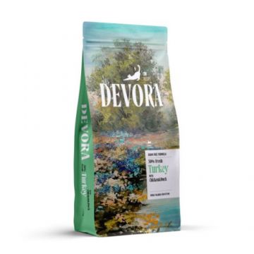 Hrana uscata pentru pisici Devora Kitten Grain Free cu curcan, pui si rata 7.5 kg