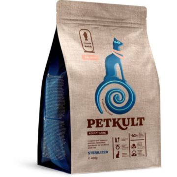 Hrana uscata pentru pisici Petkult Adult Care Sterilized pentru pisici cu continut ridicat de Somon 2 kg