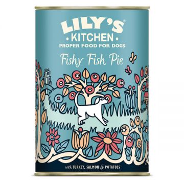 Lily's Kitchen Fishy Fish Pie Tin for Dogs 400 g