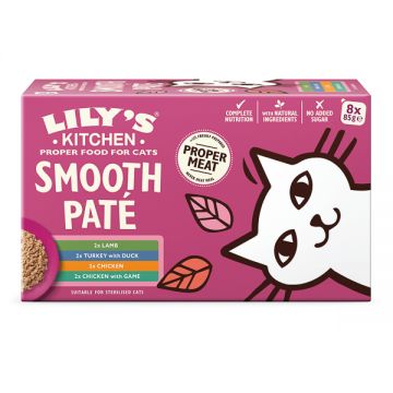 Lily's Kitchen Smooth Pate Selection for Adult Cats Multipack 8 x 85 g