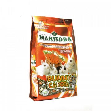 Manitoba Bunny Carota - Hrana completa pentru iepuri pitici - 1kg