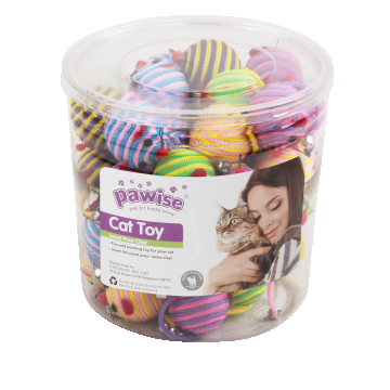 Pawise Rope Ball Mouse Set de 48 Buc