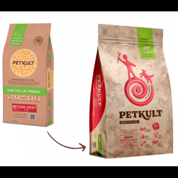 Petkult Medium Adult Sensitive MielOrez 3 kg