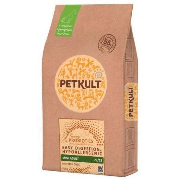 PETKULT Probiotics Mini, Raţă şi orez 8kg