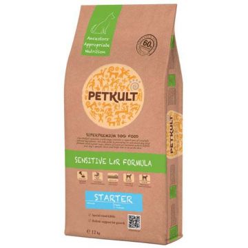 PETKULT Sensitive Starter, Miel şi orez 12kg