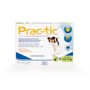 Prac-tic S 137,5 mg (4.5 - 11 kg), 3 pipete
