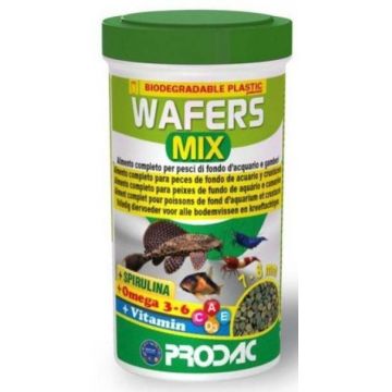 PRODAC Wafer Mix Hrană pt. peştii care trăiesc la baza acvariului, tablete 100ml