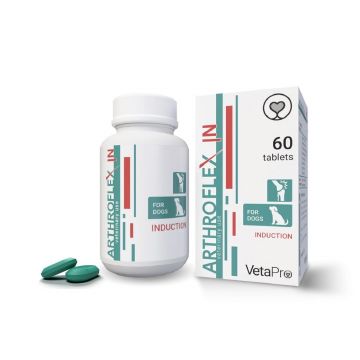 Vetapro Arthroflex-in Faza 1, Suport Articulatii si Cartilaje Caini, 60 tablete