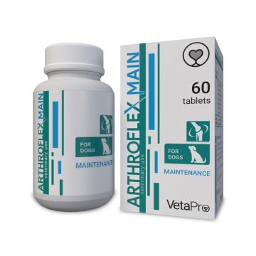 Vetapro Arthroflex-main Faza 2, Suport Articulatii si Cartilaje Caini, 60 tablete