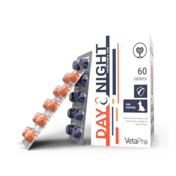 Vetapro Day & Night Complex, Vitamine Catelusi, 60 tablete