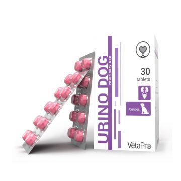 Vetapro Urino Dog, Suport Urinar Caini, 30 tablete