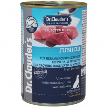 Hrana pentru caini Dr. Clauder's Selected Meat Junior 400g