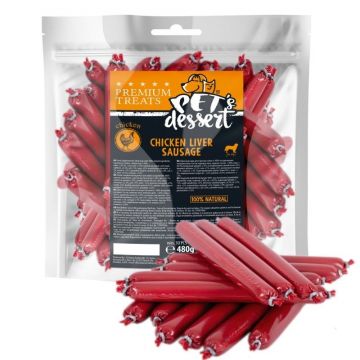 Pet's Dessert Chicken Liver Sausage, 480 g