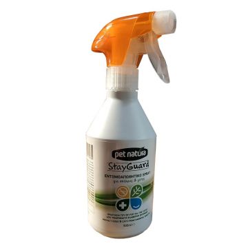 Repelent insecte, Pet Natura StayGuard Spray, 500 ml