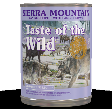 Taste of the Wild Sierra Mountain Canine Recipe, 390 g de firma originala