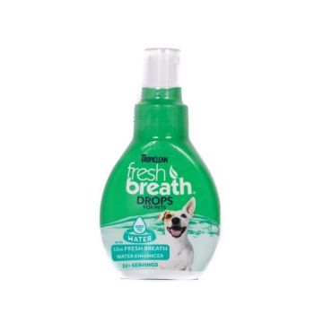 Tropiclean Fresh Breath Drops For Pets, 65 ml