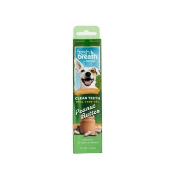 Tropiclean Fresh Breath Oral Care Gel Peanut Butter, 59 ml ieftin