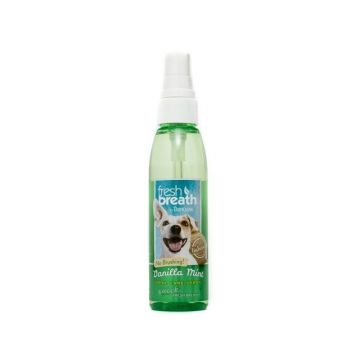 Tropiclean Fresh Breath Vanilla Mint Oral Care Spray, 118 ml ieftin