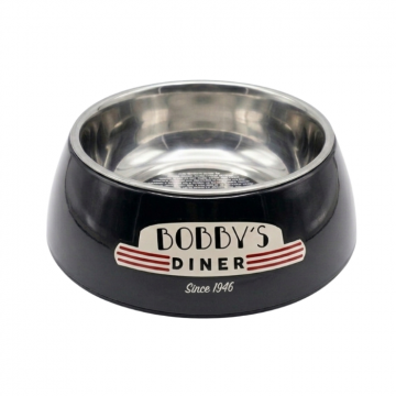 Castron pentru caini Bobby Diner, Negru, 450 ml, Melamina
