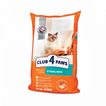 Club 4 Paws Premium Sterilised - Hrana uscata pentru pisici sterilizate - Pui - 14kg