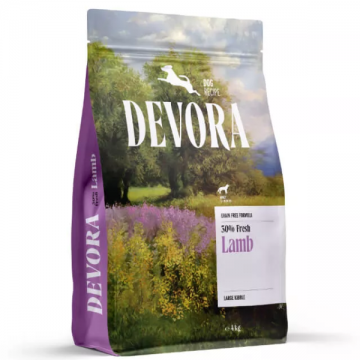 DEVORA DOG GF LARGE LAMB 4 KG