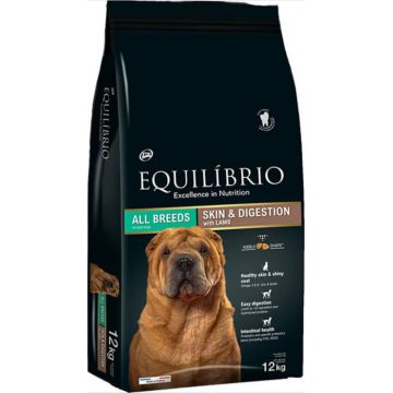 Equilibrio Adult Pentru Piele si Digestie cu Miel 12kg