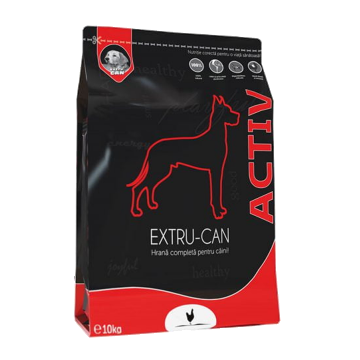 Extru-Can Activ, hrana uscata pentru caini adulti, cu pui, 10 kg