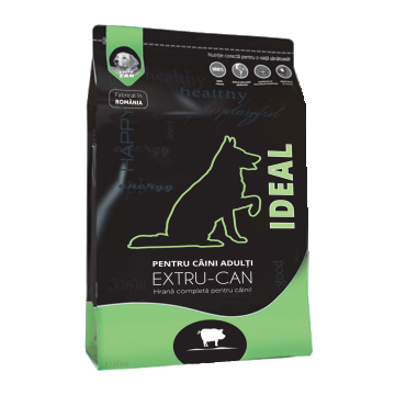 Extru-Can Ideal, hrana uscata pentru caini adulti, cu pui, 10 kg