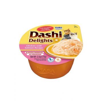 Hrana Umeda fara cereale, Ciao Dashi Delights pentru pisici cu Ton si Somon 70 g