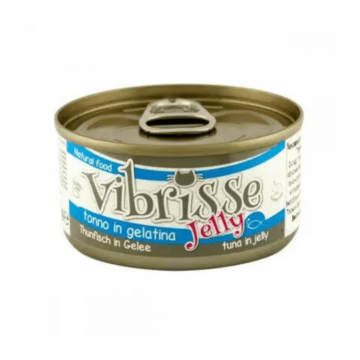 Hrana umeda pentru pisici Croci Vibrisse Jelly, Ton in aspic, 24 x 70g