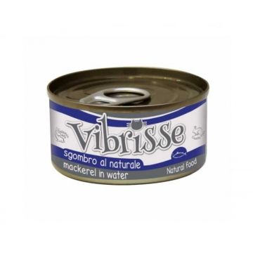 Hrana umeda pentru pisici Croci Vibrisse Natural, Macrou, 24 x 70g