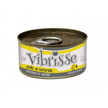 Hrana umeda pentru pisici Croci Vibrisse Natural, Pui, 24 x 70g