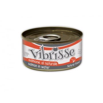 Hrana umeda pentru pisici Croci Vibrisse Natural, Somon, 24 x 70g